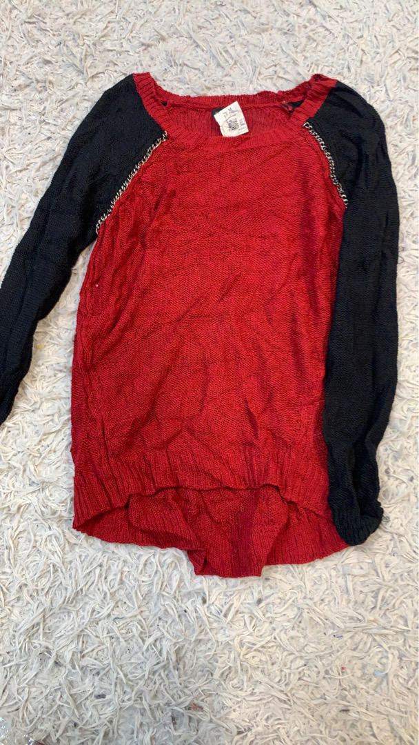 Pull en tricot bicolore DKNY Jeans