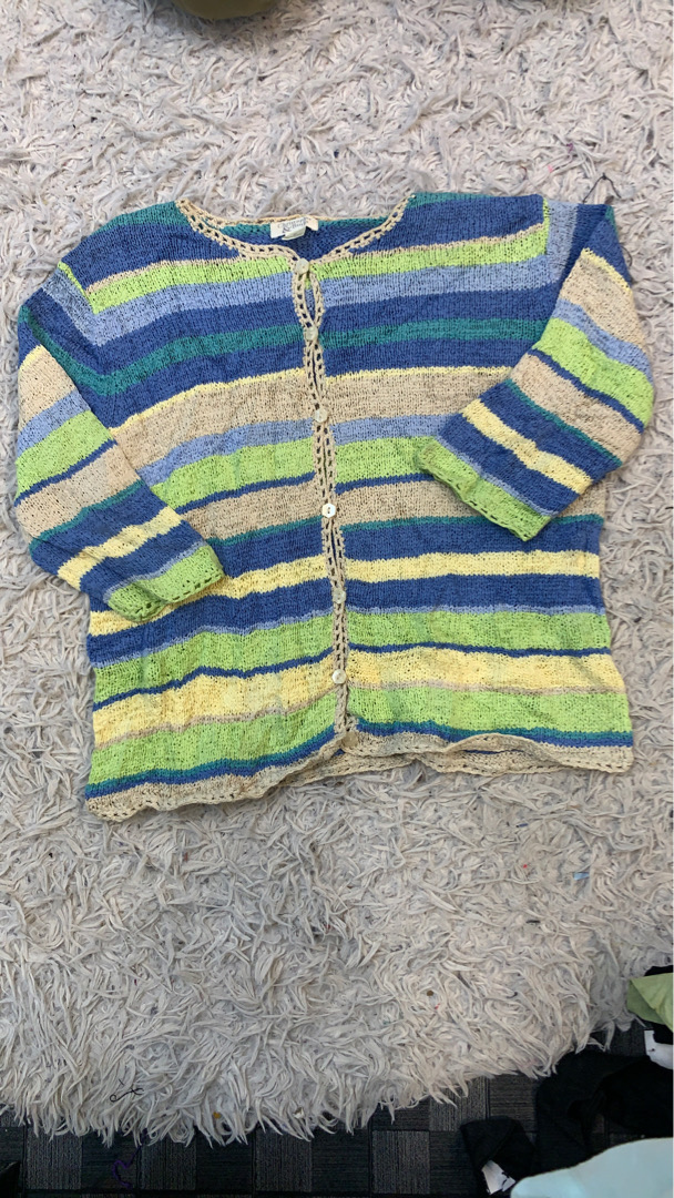 Cardigan en tricot rayé Christopher & Banks