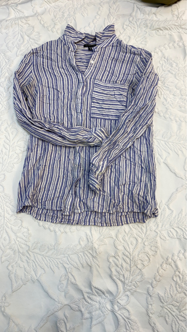 Dynamite Striped Button-Up Shirt