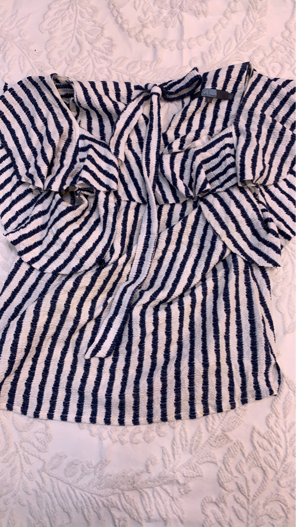 Eva France Striped Blouse