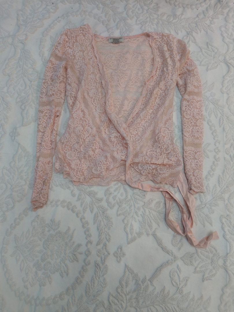 Cardigan con pizzo e cravatta Banana Republic