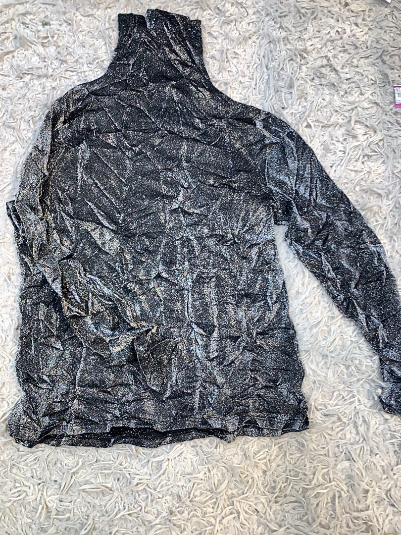 Black Velvet Mock Neck Sweater