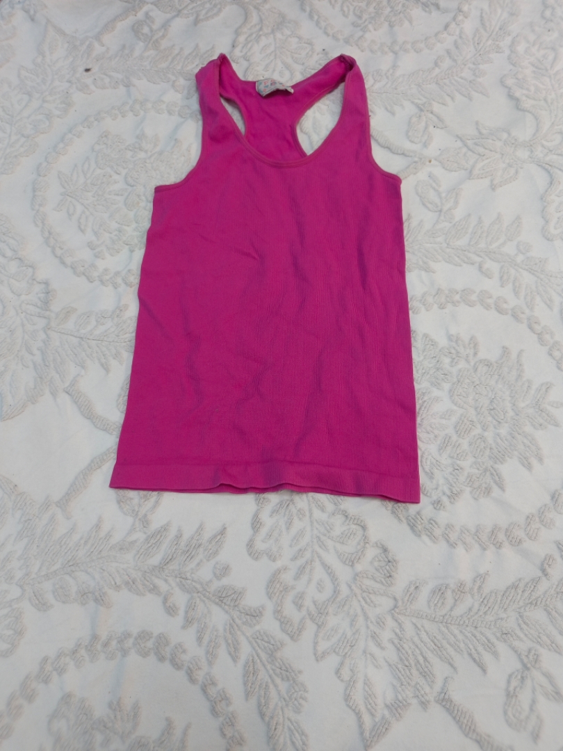 Top de tirantes acanalado rosa