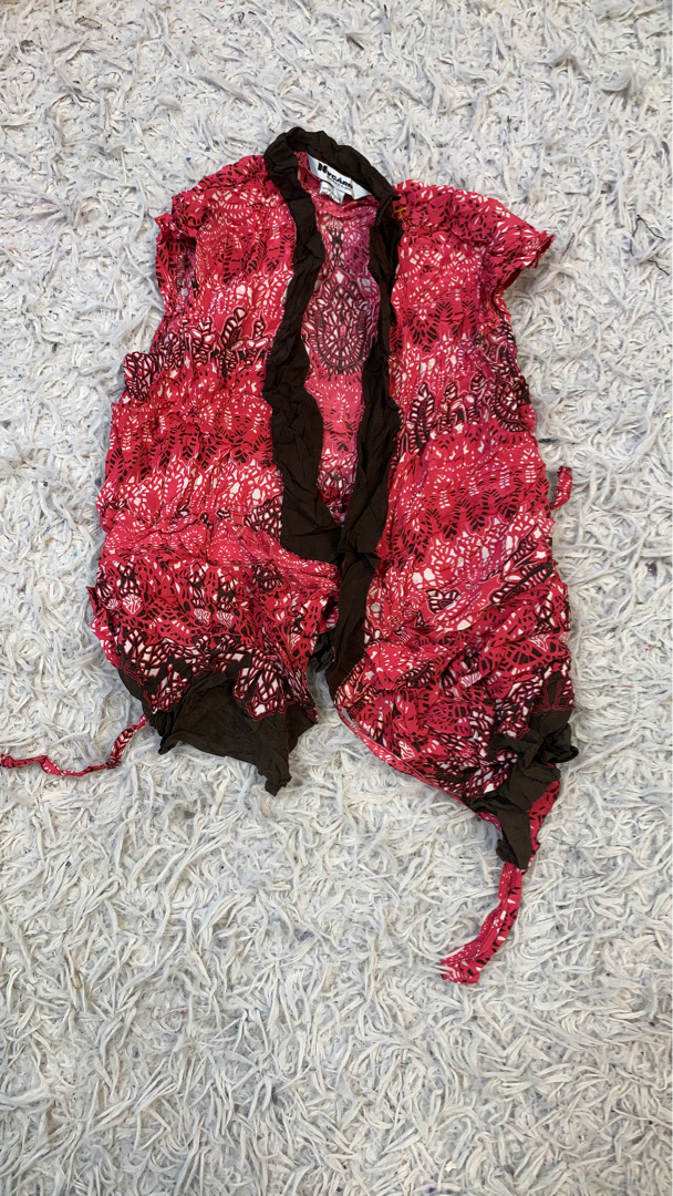 Hygaard Collection Pink and Brown Cardigan