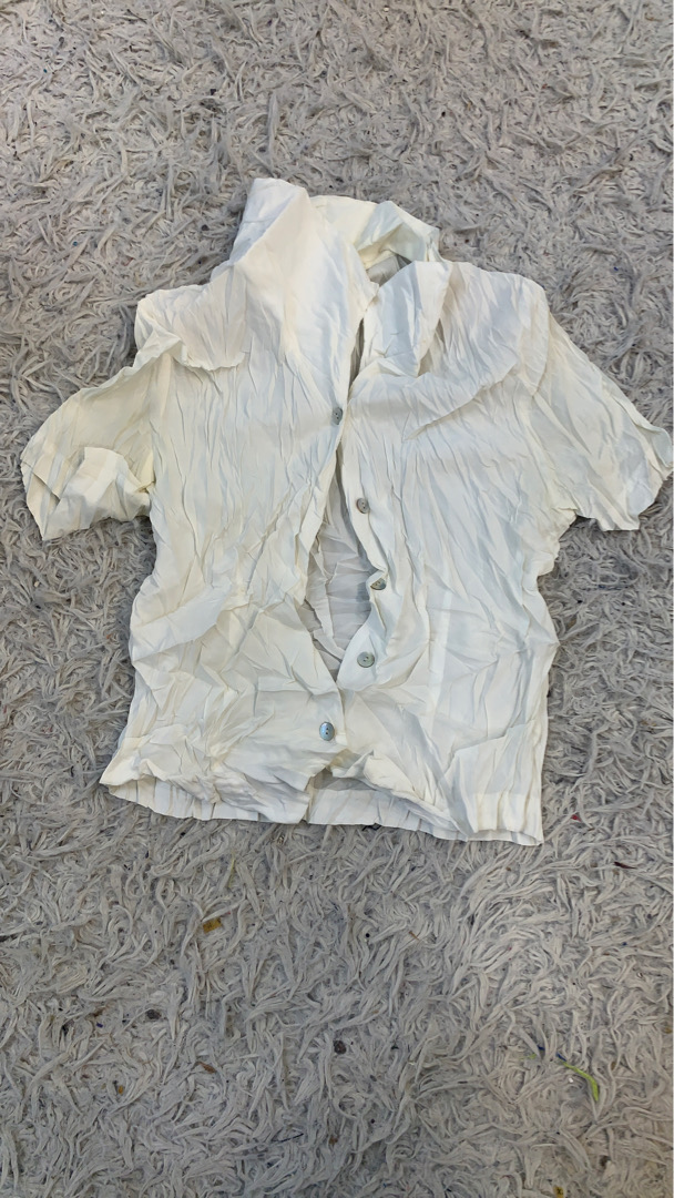 Dress Barn White Button-Up Shirt