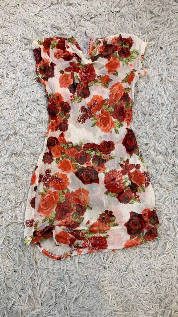 Floral Print Mini Dress