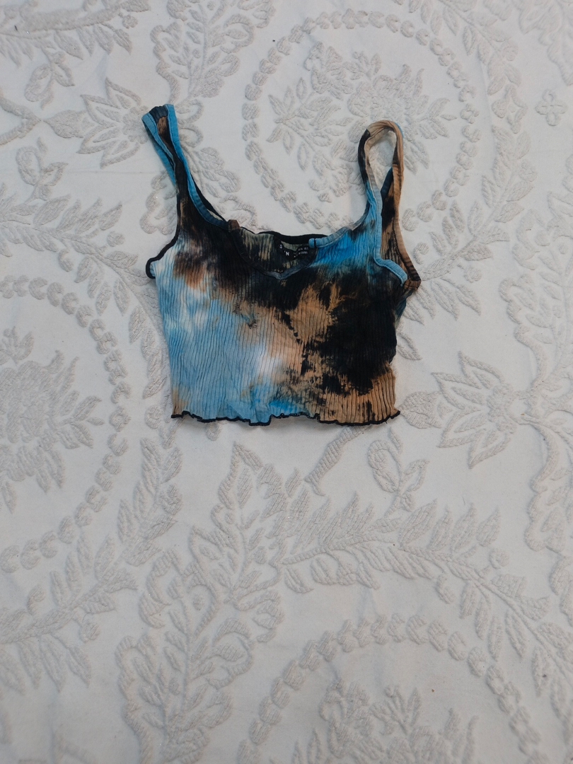 Tie-Dye Ribbed Cami Top