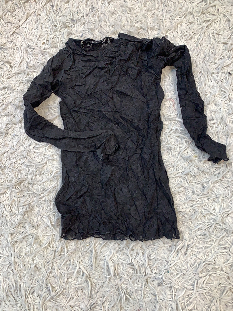 Hanky Panky Black Lace Long Sleeve Top