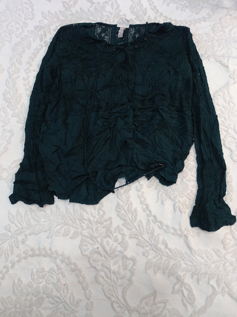 Knox Rose Green Long Sleeve Blouse