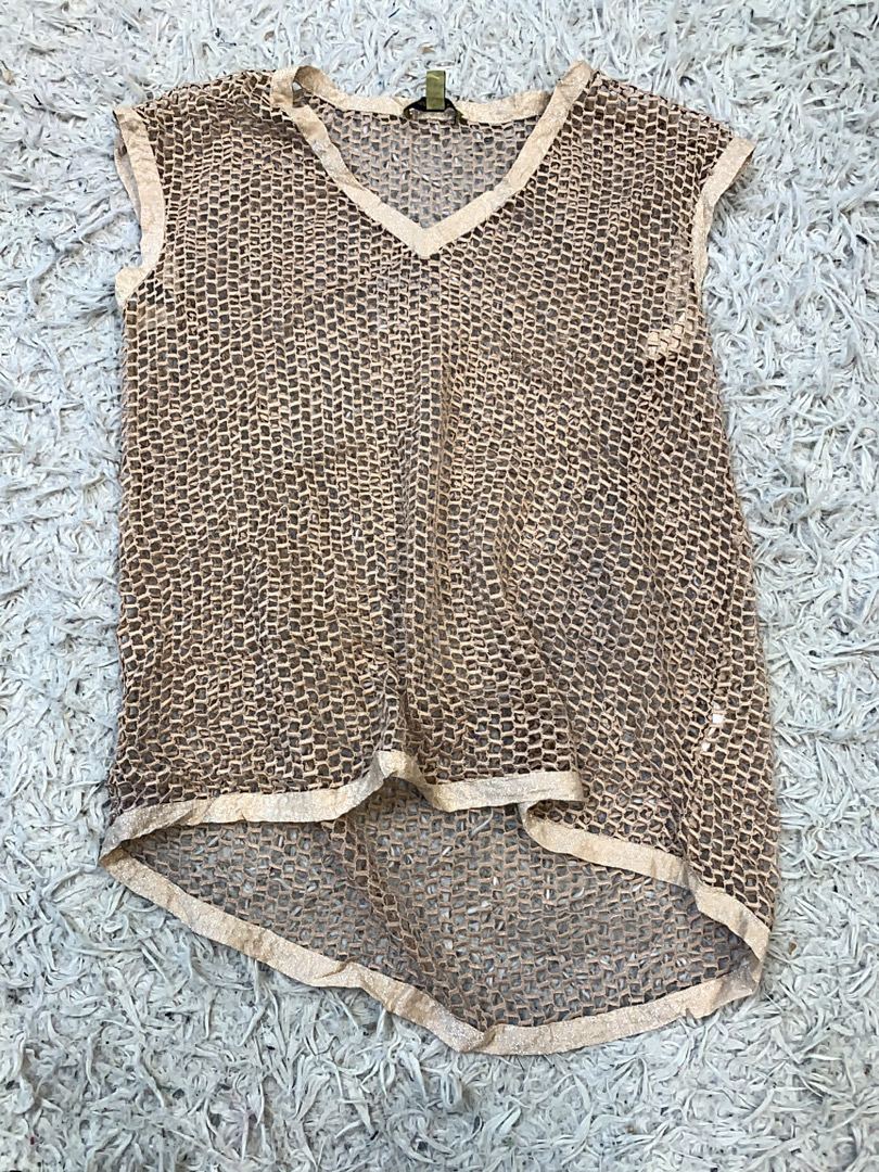 bandolera Sheer Sleeveless Top