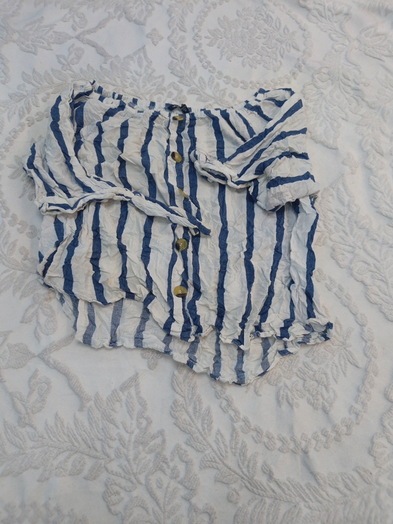 Striped Off-Shoulder Blouse