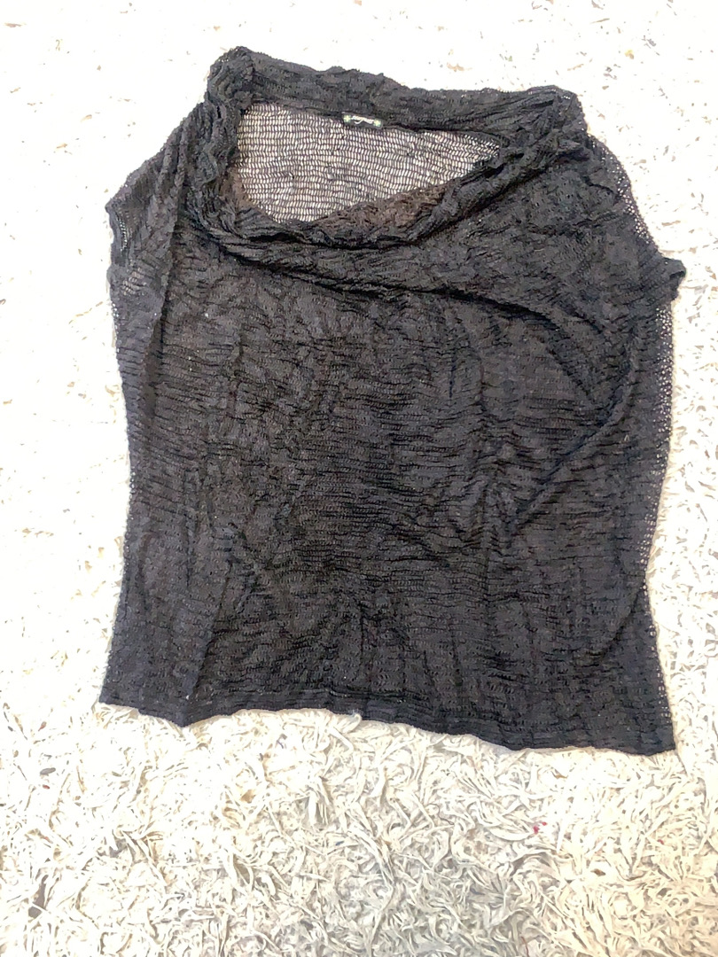 Black Mesh Top