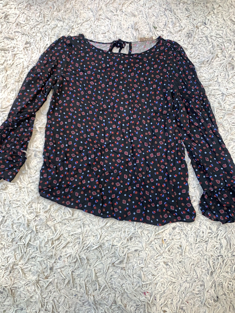 LOFT Printed Long Sleeve Blouse