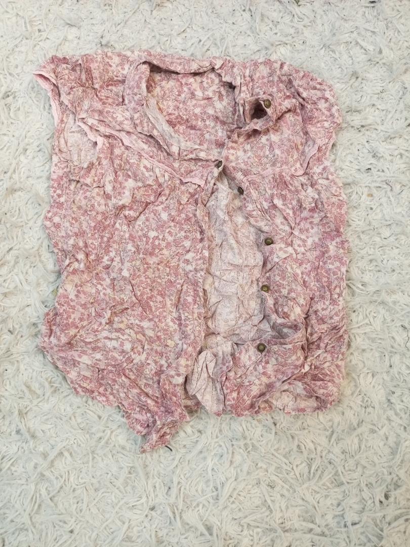 Floral Print Button-Up Blouse