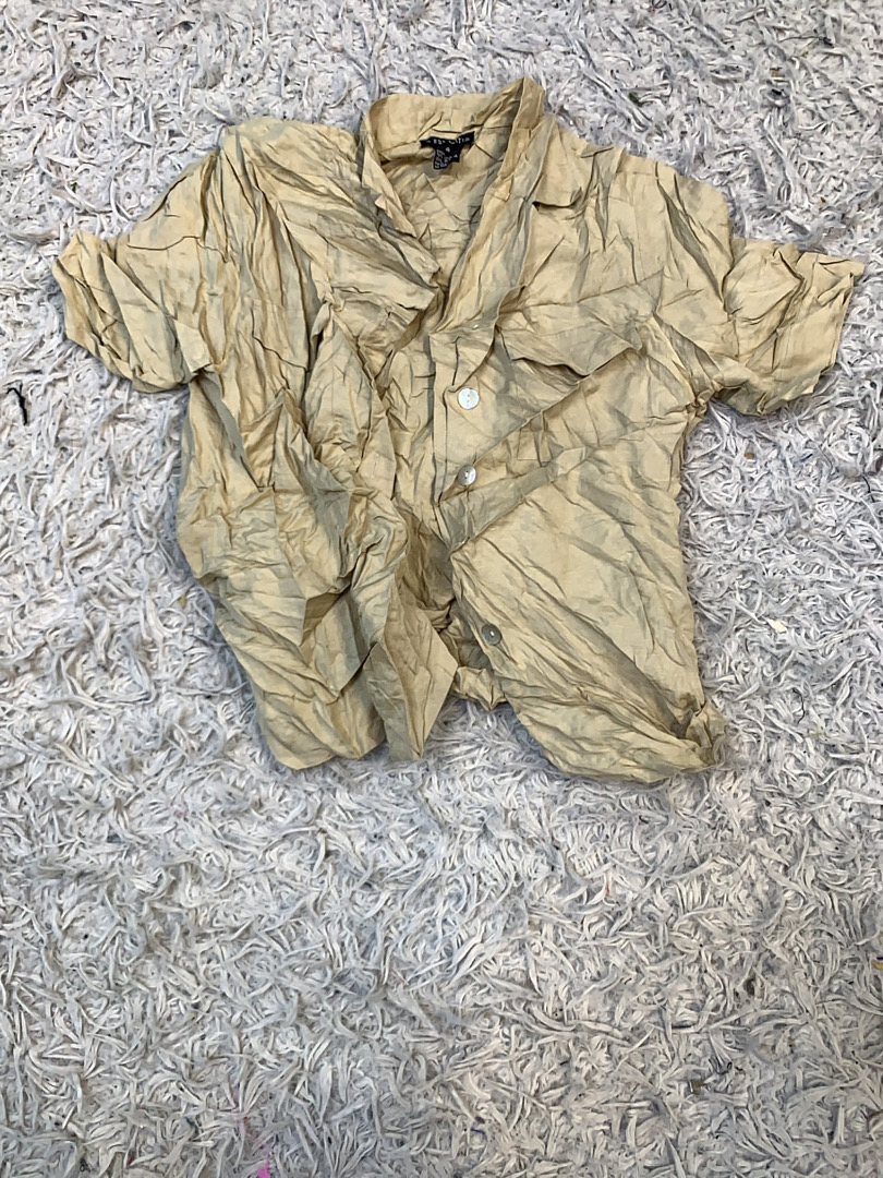 C'est City Silk Linen Button-Up Shirt