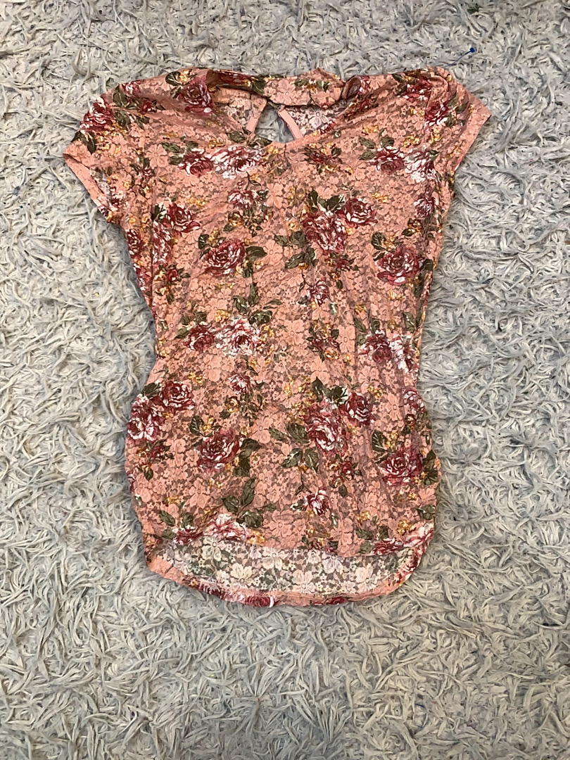 Floral Print Short Sleeve Top
