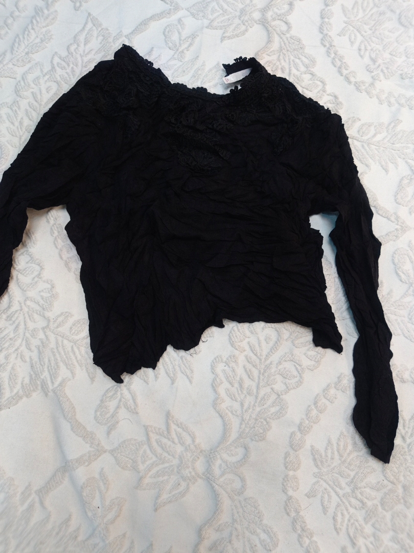 Top à manches longues noir