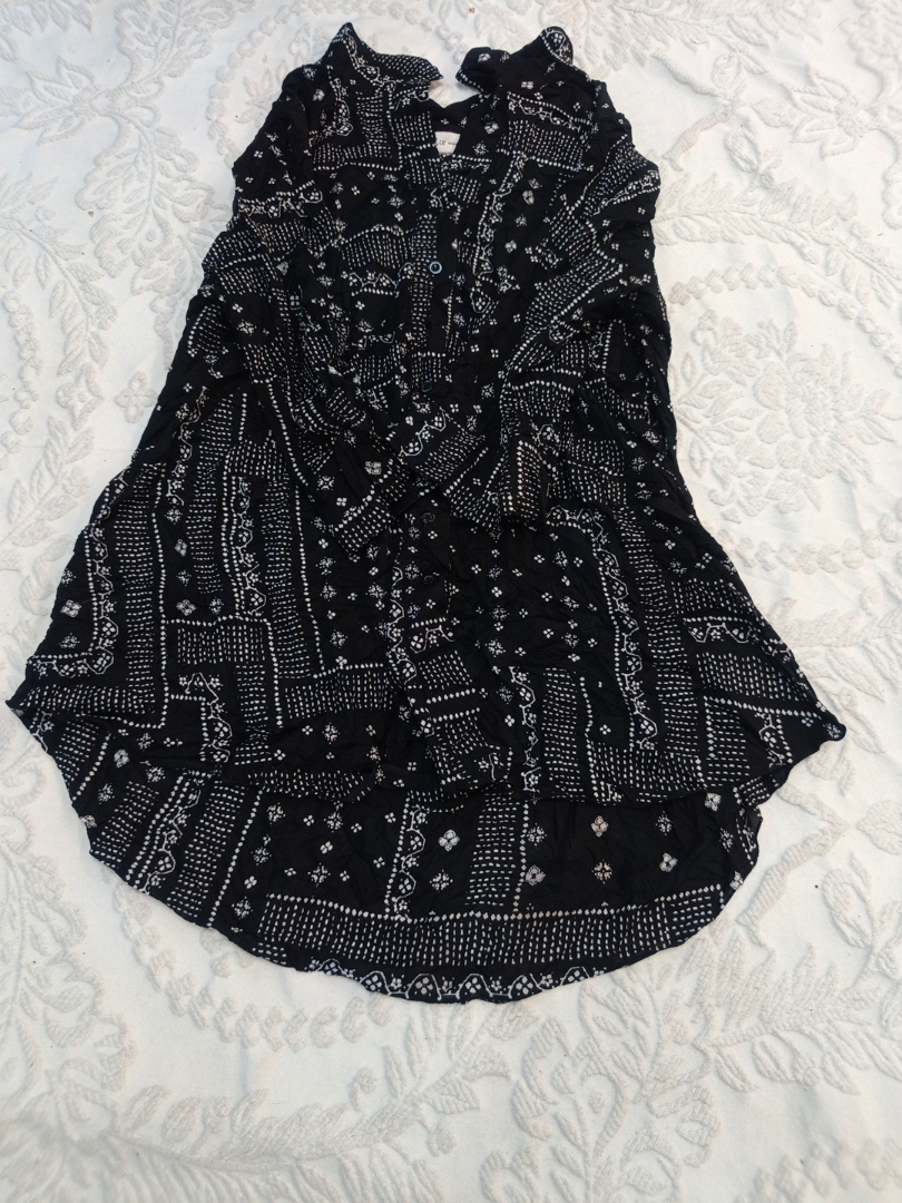 Chemise à boutons imprimée noire Style & Co Woman