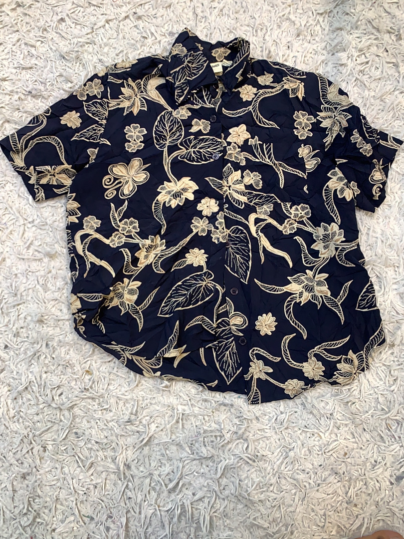 Alfred Dunner Petite Floral Button-Up Shirt