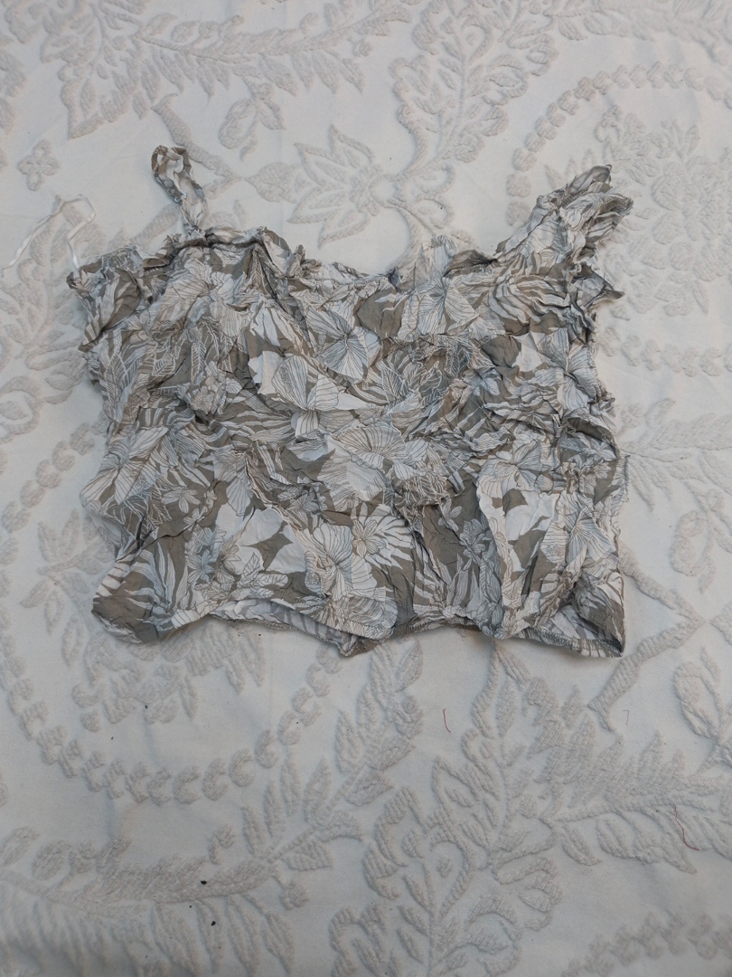 Top à bretelles en dentelle à imprimé floral