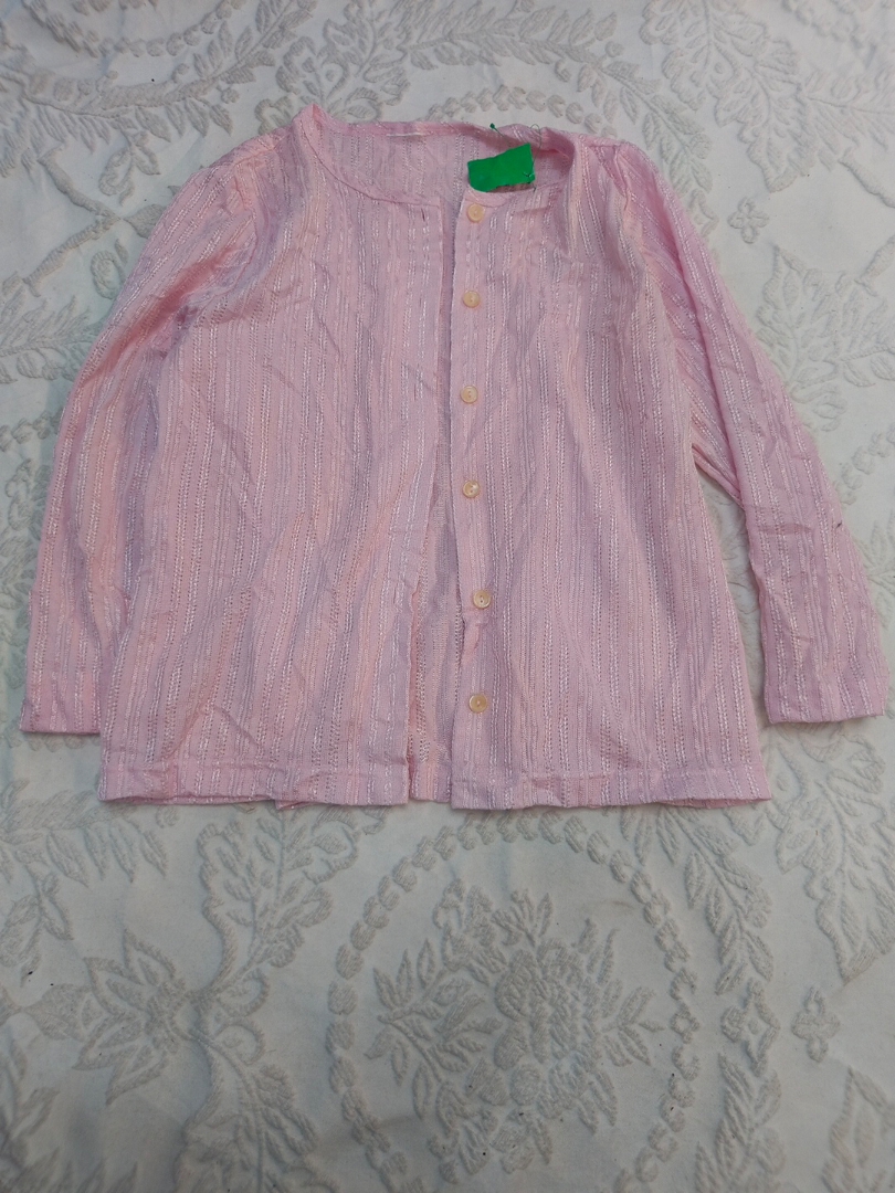 Pink Long-Sleeve Cardigan