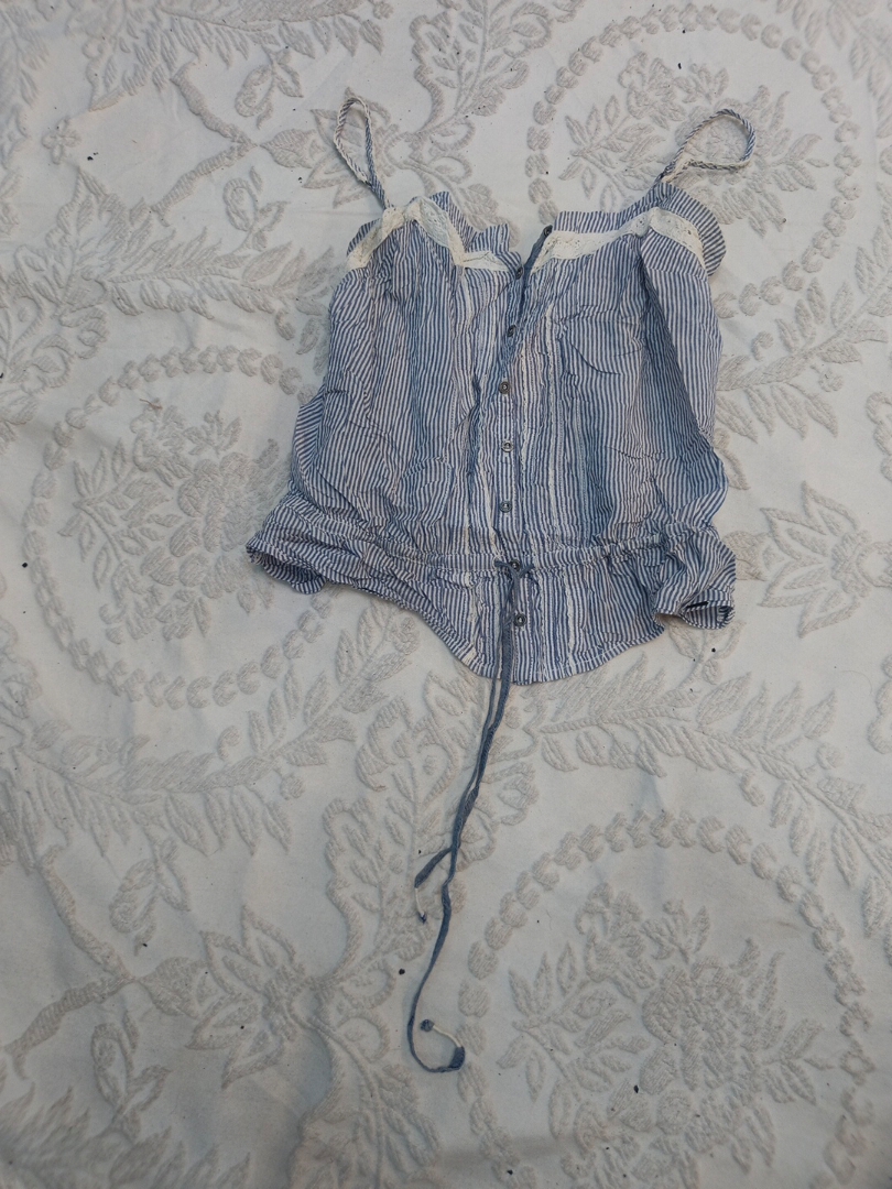 Women's Striped Corset Top