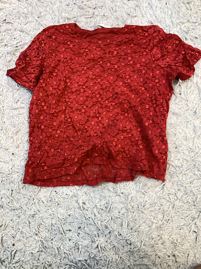 Liz Baker Red Floral Top