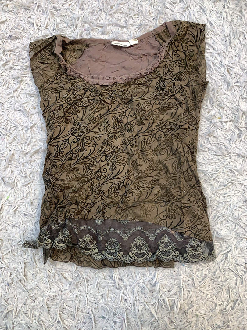 Top in Paisley Marrone