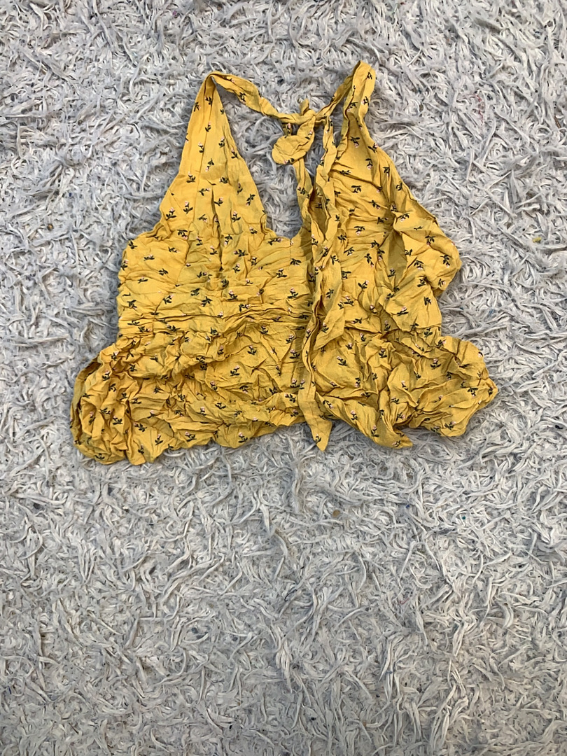 American Eagle Yellow Floral Top