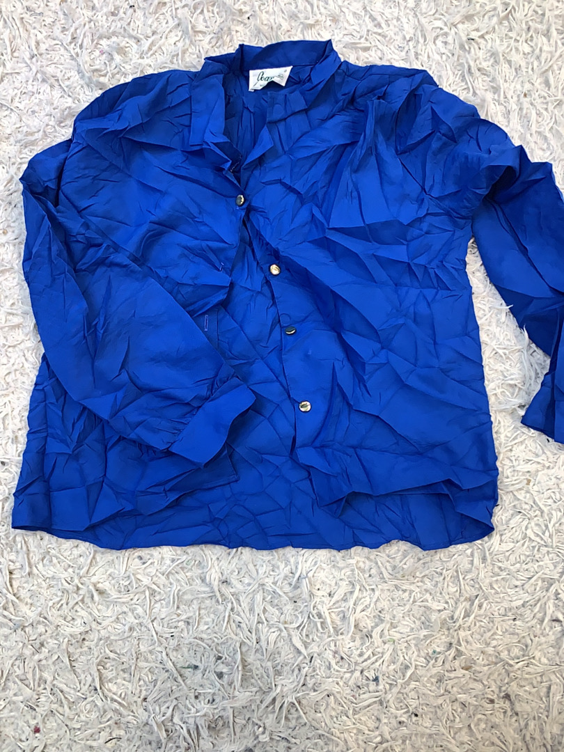 Blue Long-Sleeve Top