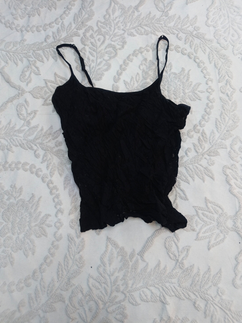 Schwarzes Trägershirt