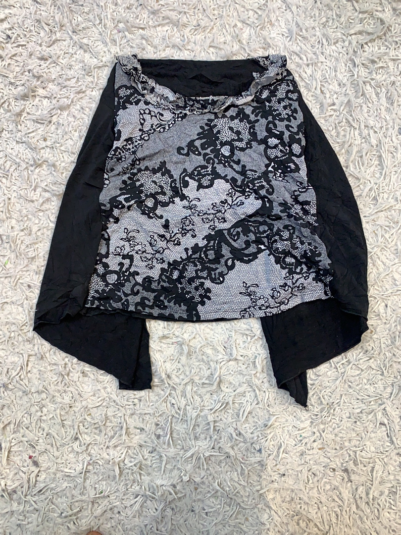 Black Top with Lace Details