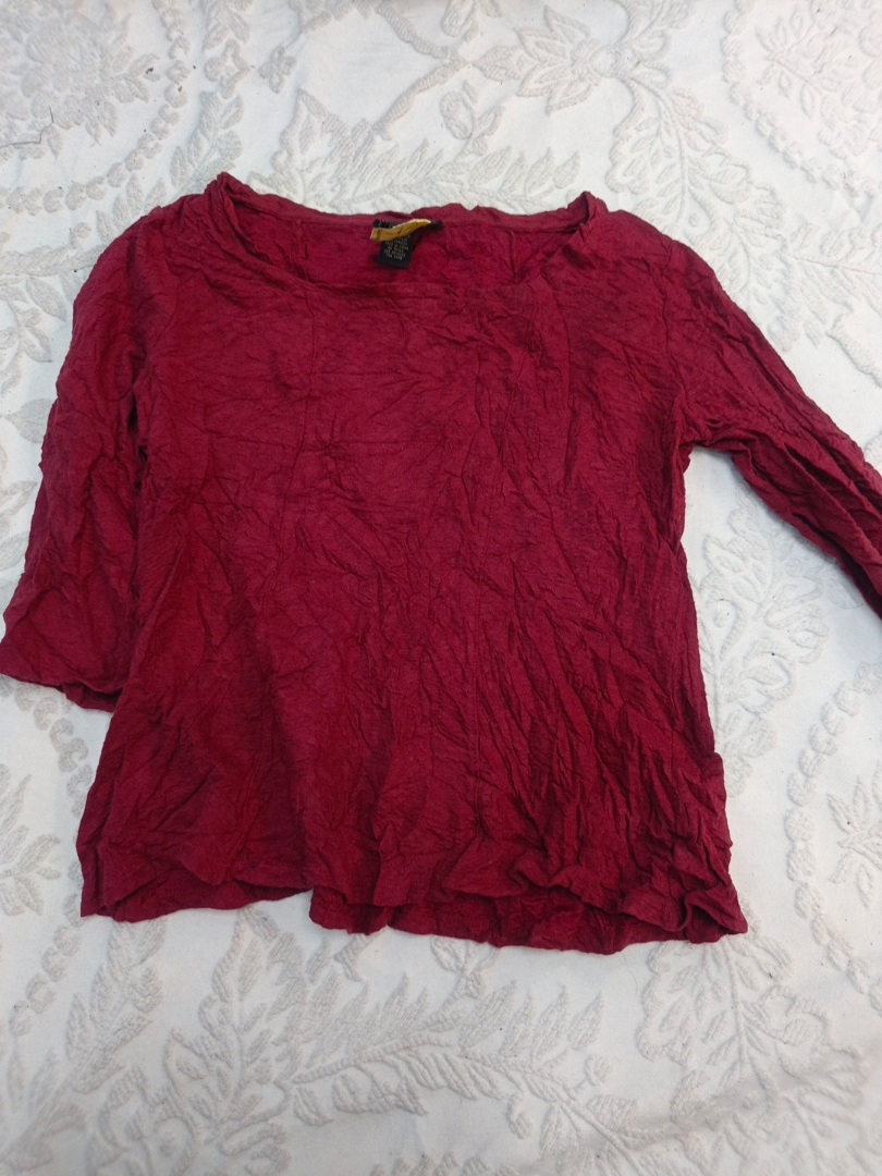 Red Long-Sleeve Top