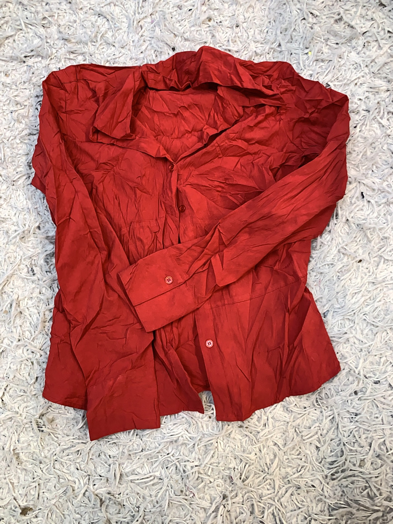 Red Button-Down Shirt