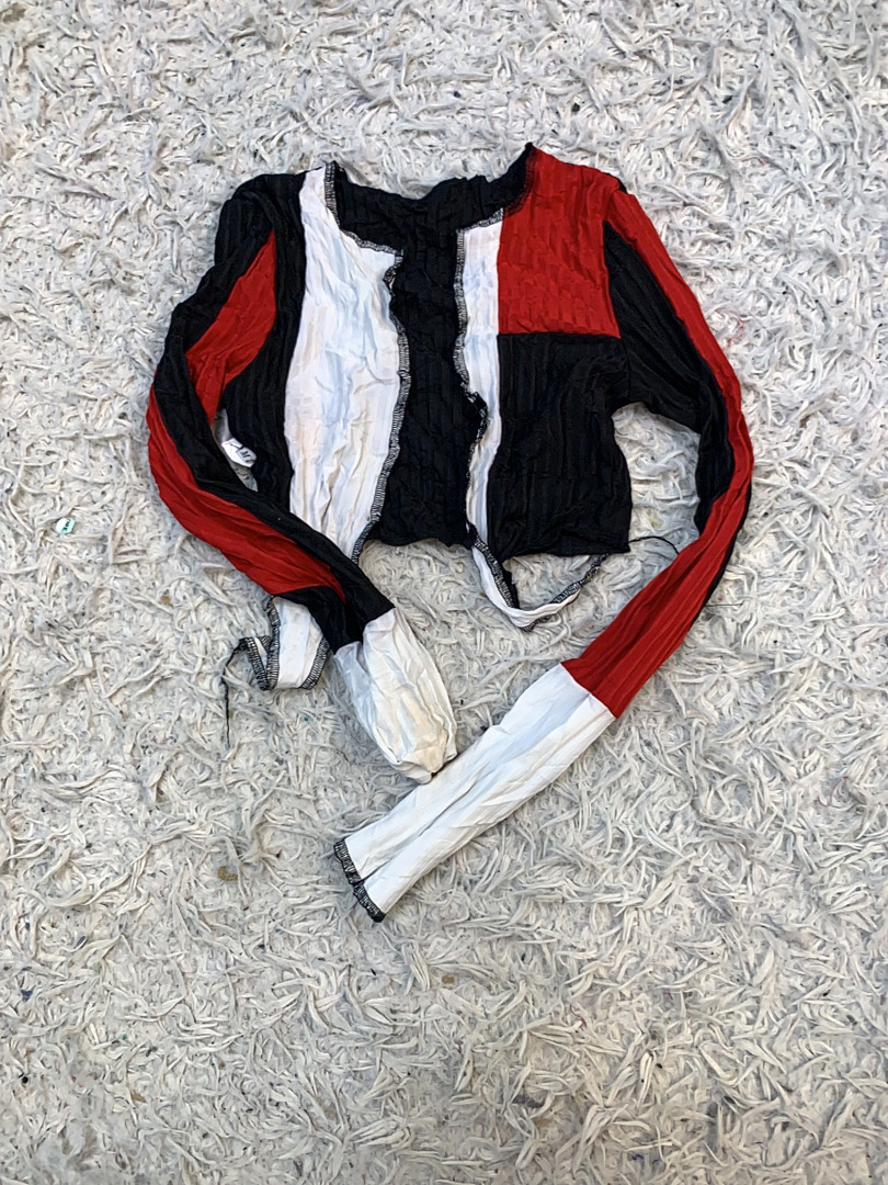 Color Block Long Sleeve Top