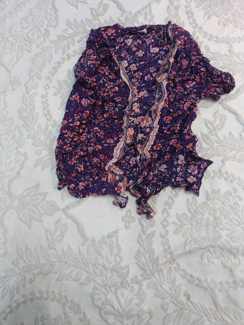Top en style kimono floral