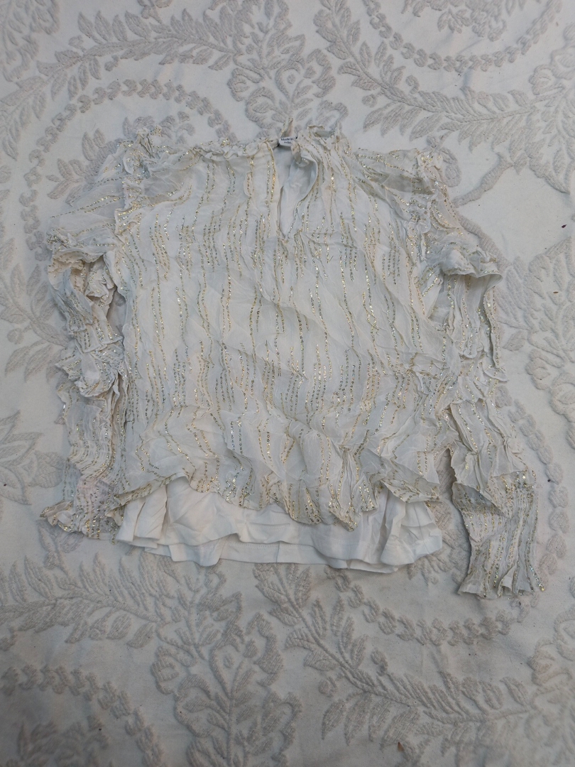 White Embellished Top