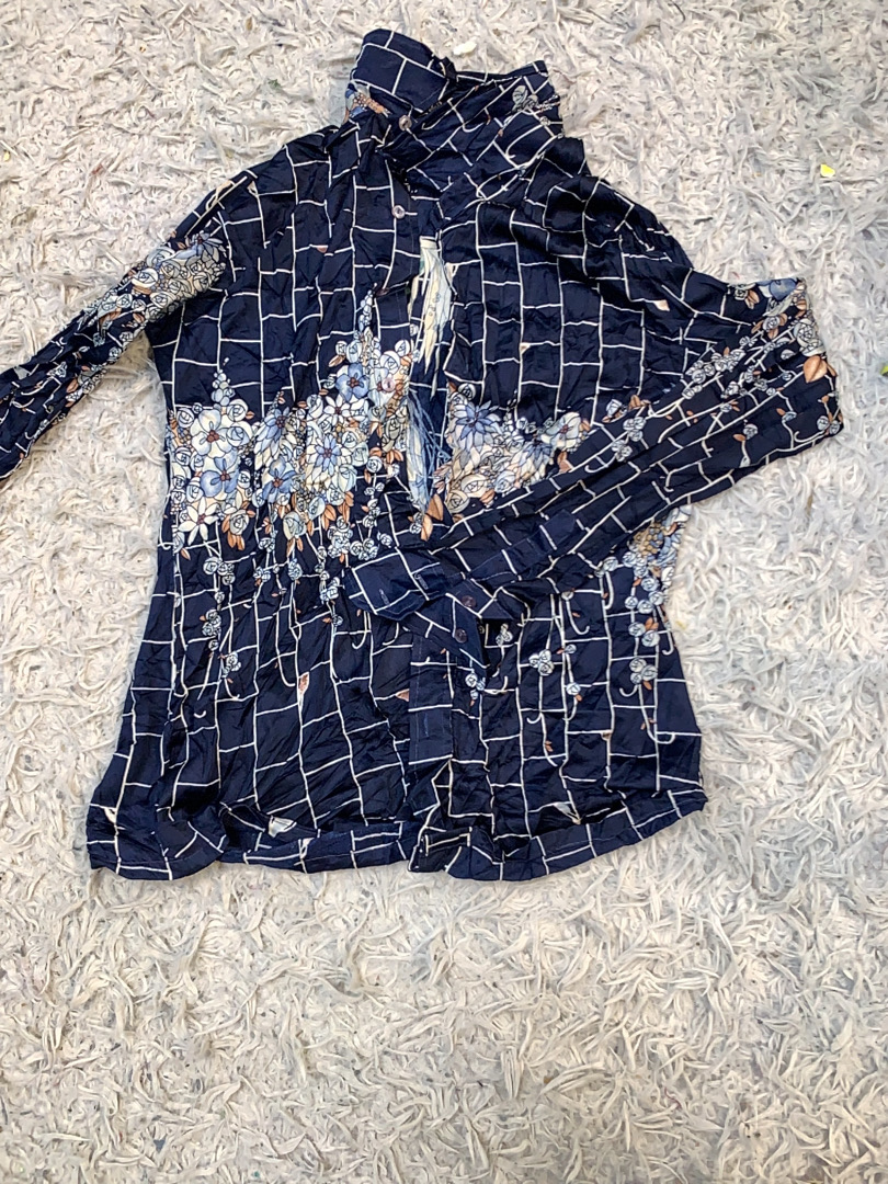 バードオブパラダイスプリントブラウス