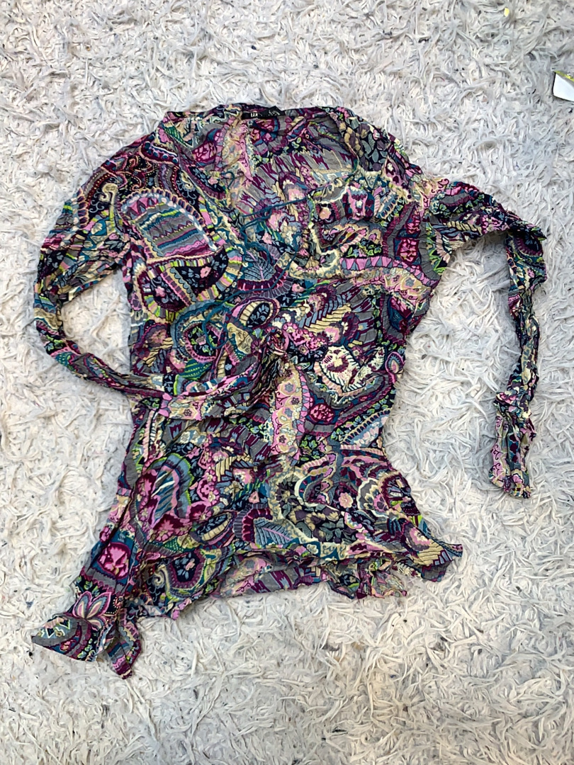 Long Sleeve Paisley Top