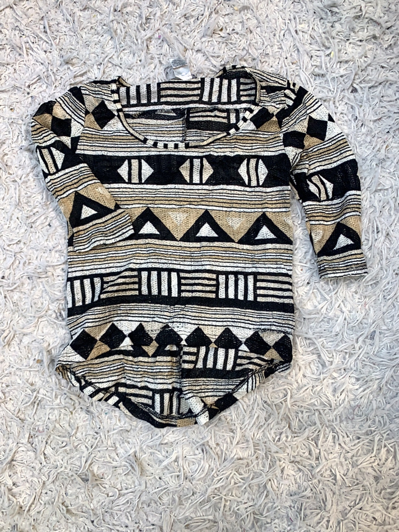 Top à manches longues à motifs