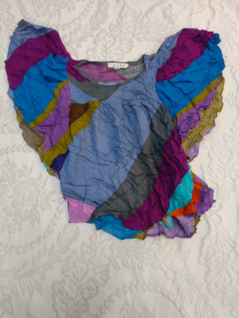 Top de Retalhos Multicolorido