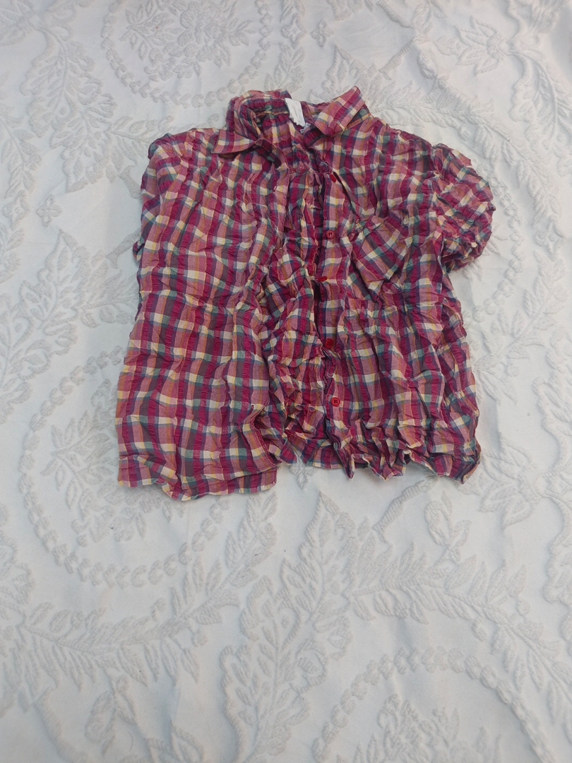 Camicia a quadri con bottoni