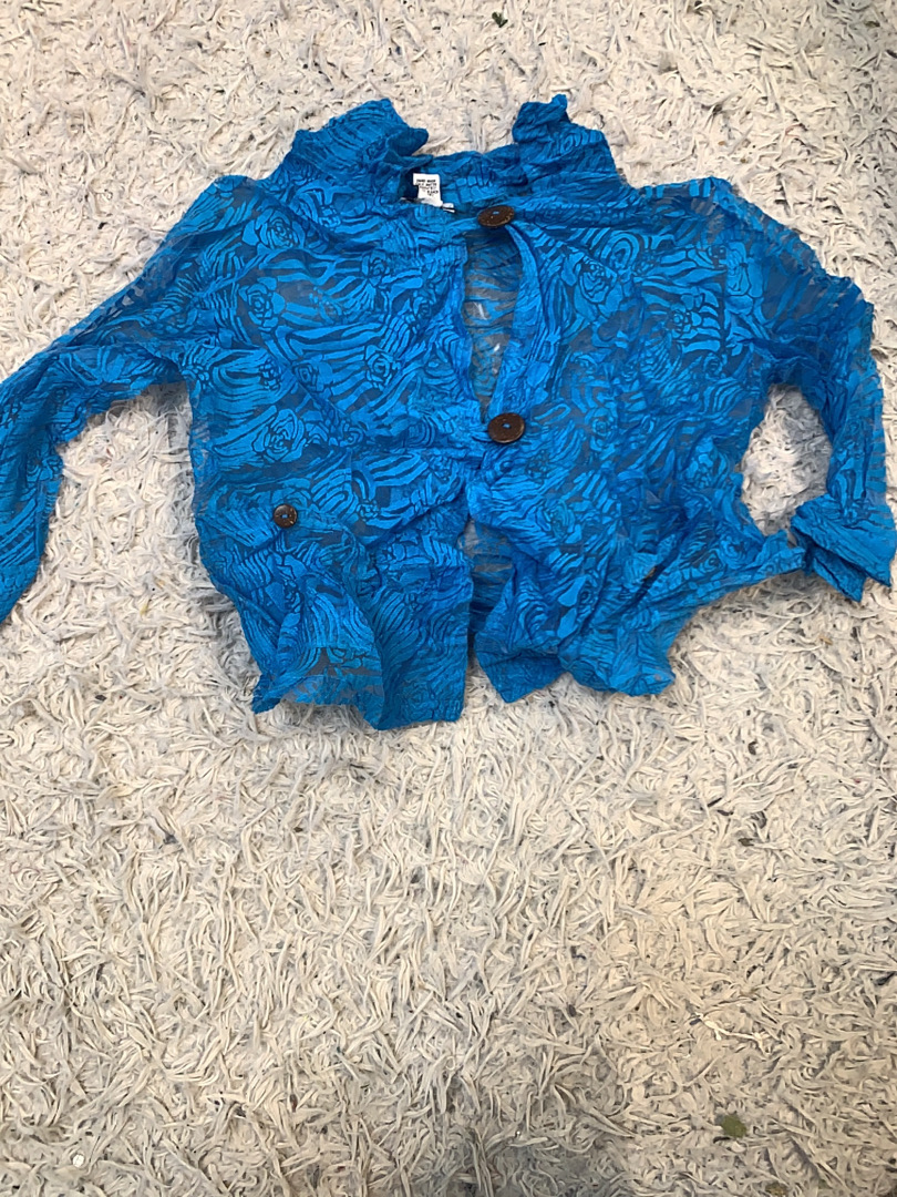 Blusa de Renda Azul