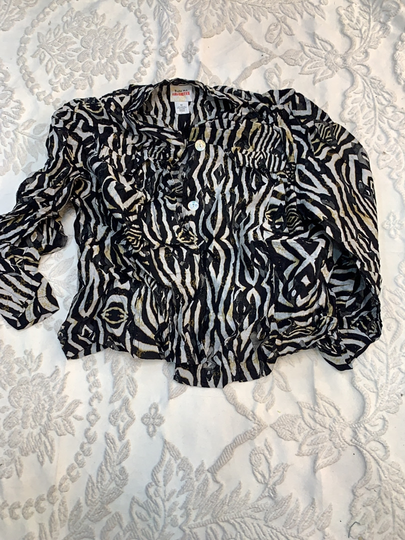 Zebra print blouse