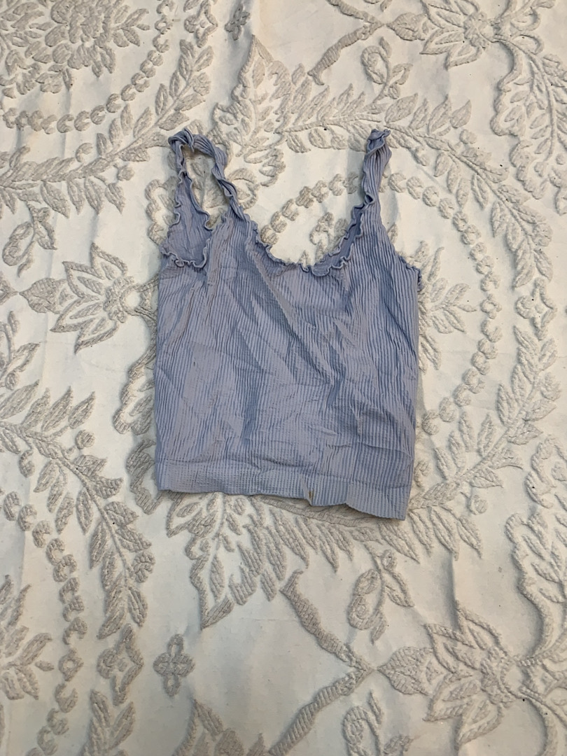 ブルーラッフルキャミトップ