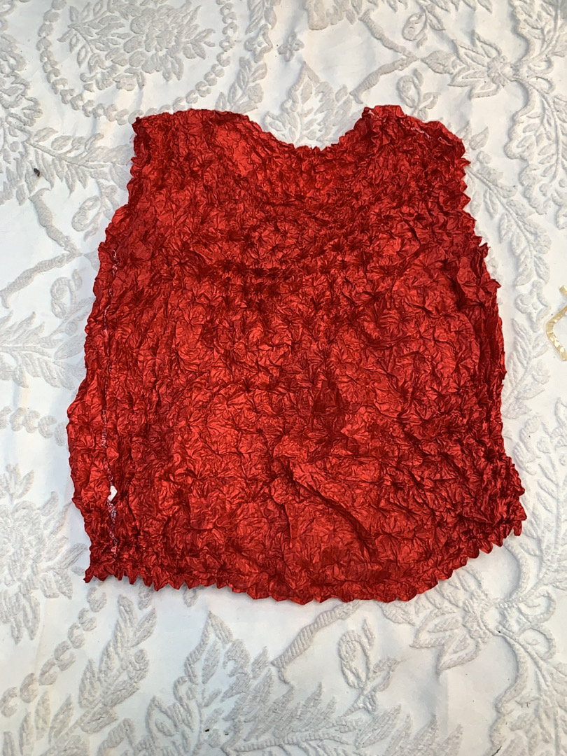 Red Strapless Top