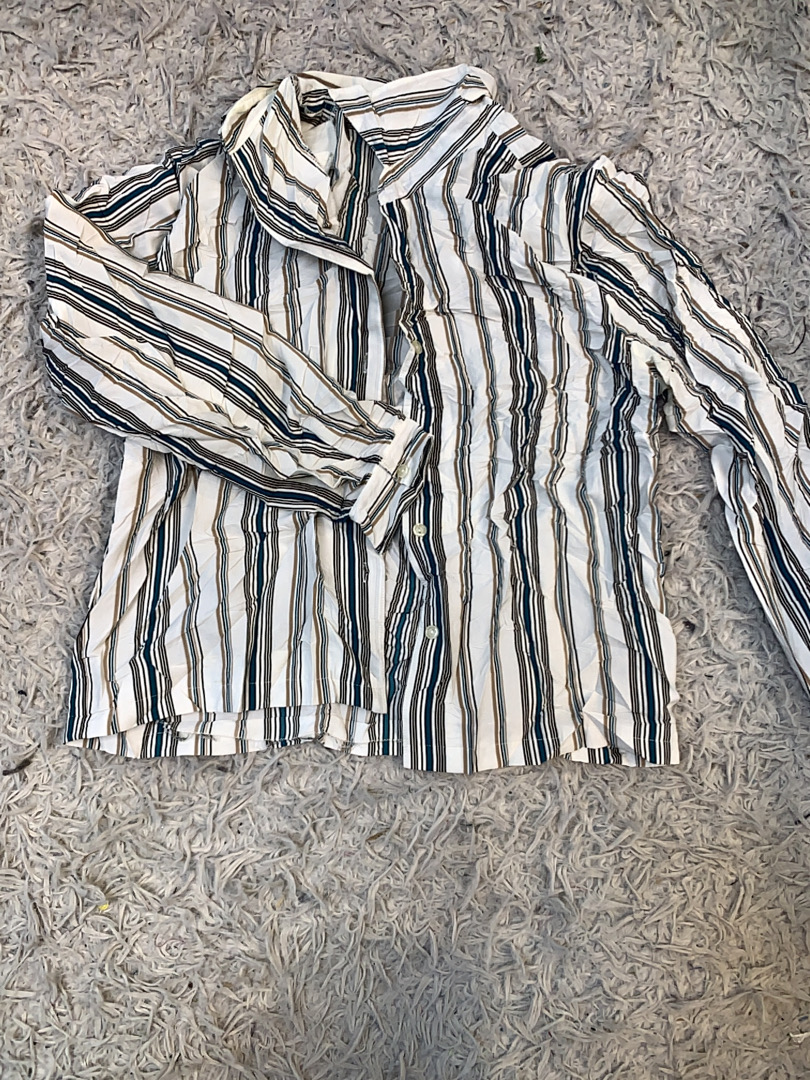 Langarm gestreiftes Hemd
