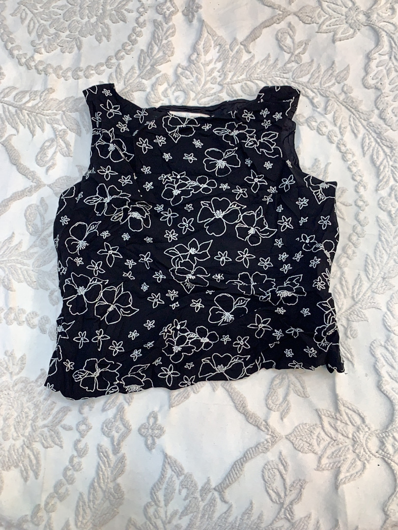 Canotta a fantasia floreale