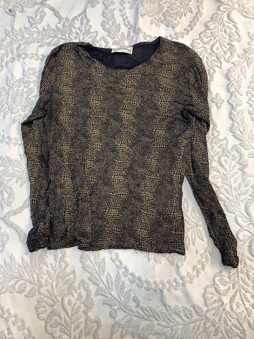 Frazier Lawrence Brown Knit Top