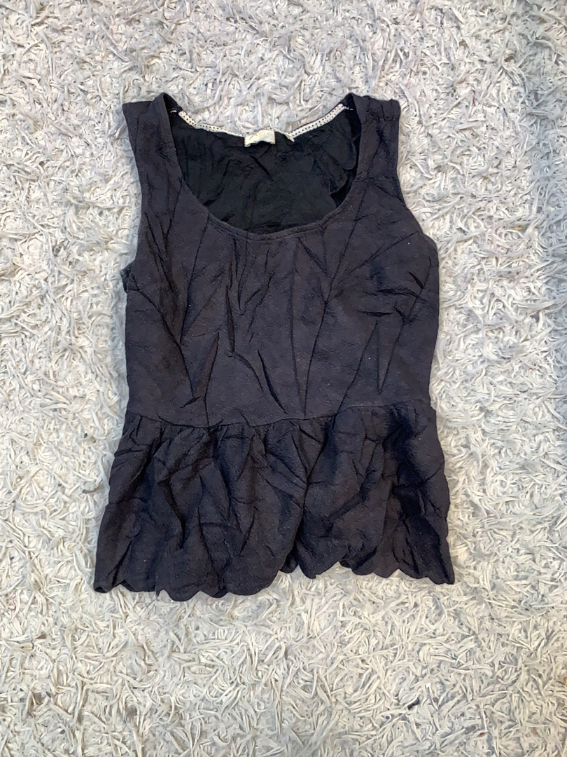 Top senza maniche nero